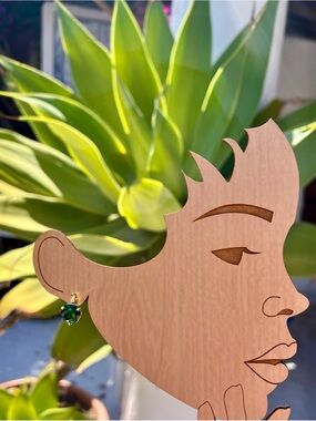 Anthropologie Hexagon Post Earrings
